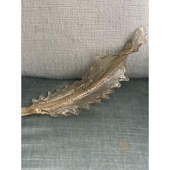 Vintage Murano Replacement Chandelier Glass Leaf 15” - Picture 7 of 7